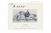THE LUTE. 1988. Volume XXVIII, pp. 34–46. - IDA > Homerobek28/pdf/Eklund_Thiel_1998_Beier... · The Lute 1988 VOLUME xxvlll ... held against tbc tuning of the tuning of the lute-