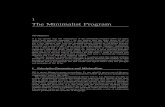 The Minimalist Program - Wiley-Blackwell · The Minimalist Program1 1 The Minimalist Program Introduction ... Minimalism is not a theory but a program animated by certain kinds of