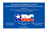 RAILROAD COMMISSION of TEXAS OPERATING … COMMISSION o f TEXAS OPERATING BUDGET FOR THE FISCAL YEAR 2012 DaviD Porter elizabeth ames Jones barry t. smitherman ... 1 GIS AND WELL MAPPING