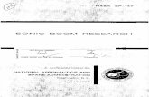 SONIC BOOM RESEARCH - PDAS · Preface This NASA Special Publication contains invited papers and contributed written remarks from the Sonic Boom Research Con- ference held at NASA