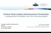 Critical Information Infrastructure Protection 2015... · Critical Information Infrastructure Protection (CIIP ... • Use of ICT to commit acts of terrorism ... –Reputation and