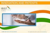 INNOVATION AND PATENTS - IBEF · INNOVATION AND PATENTS JUNE 2017 ... Porter’s Five Forces Analysis …………... ... • Innovations in automobiles such as Nano,
