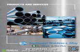 PRODUCTS AND SERVICES - Stainless steel supplierssw-stainless.com/wp-content/uploads/2016/12/Southwest-Stainless... · PRODUCTS AND SERVICES ... Maass Flange Metalfar Maass Flange