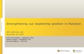 Strengthening our leadership position in Pakistan - VEON reach/Pakistan merger... · Strengthening our leadership position in Pakistan ... businesses of either or both of Mobilink