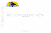 ROYAL WOLF HOLDINGS LIMITED For personal use only · 2015 ROYAL WOLF HOLDINGS LIMITED ACN 121 226 793 ... resilience of the Royal Wolf operating model and the quality of the higher