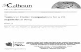 Transonic Flutter Computations for a 2D … The NPS Institutional Archive Faculty and Researcher Publications Faculty and Researcher Publications 1999 Transonic Flutter Computations