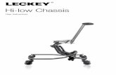 Hi-low Chassis - Leckey · The Hi-low Chassis has been designed to offer the options of indoor and outdoor bases for various seating systems. This manual shows how you can quickly,