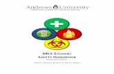 MLS STUDENT SAFETY HANDBOOK - Andrews … is the intent of this Student Safety Handbook to aid in creating a safe teaching and learning environment for MLS ... Don't apply cosmetics