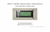SEC 3500 Operator Interface - Sensor Electronics OI Hardware Man… · SEC 3500 Operator Interface Hardware Manual Sensor Electronics Corporation ... communicate with any SEC3XXX