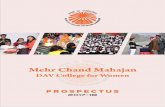 prospectus pdf - MCM DAV College for Women 2017-18.pdf · The college has a serene environment perfect for study. thus making it into one of DAV's ... Centre for Ecological ... MPed.