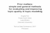 Prior matters: simple and general methods for evaluating ...textasdata2017.net/wp-content/uploads/2017/08/miratrix-prior... · simple and general methods for evaluating and improving