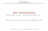 Air Solutions - HVAC TECH GROUPhvactechgroup.com/files/HVAC Exam.doc · Web viewHow would you test the valves of a hermetic compressor in an air conditioner? How would you determine