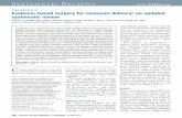 Systematic Reviews www. - wesleyobgyn.com surgery c...following items: thromboprophylaxis, preoperative vaginal cleaning, indwelling bladder catheterization, Misgav-Ladach ... Obstetrics