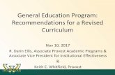 General Education Program: Recommendations for … Education Program: Recommendations for a Revised Curriculum Nov 10, 2017 R. Darin Ellis, ... Basic comp (BC) (3), Intermediate