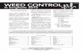 WEED CONTROL - South Dakota State University CONTROL in Sorghum: 2010 Tradenames for herbicides are used in this publication to aid reader recognition. The common name is also listed