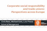 Corporate social responsibility and trade unions ... · CSR and ‘motivation effects ... monetary rewards versus symbolic or status issues? ... aim for monetary rewards in addition