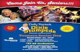 Tennova Senior Day - Dolly Parton's Dixie Stampede€¦ · ree Health air 15 Minutes! Tennova Senior Day September 20, 2016 11:00am - 12:45pm Health & Wellness Fair 1:15pm - 1:45pm