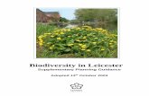 Biodiversity in Leicester · Biodiversity in Leicester Supplementary Planning Guidance ... include a moral obligation, aesthetic and cultural purposes, good