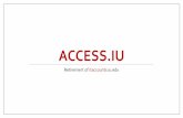 ACCESS - Indiana University Bloomington Access Management Task Center Manage: Passphrase & questions Email accounts Computing accounts Affiliates Conferences