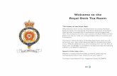 Welcome to the Royal Deck Tea Room - The Royal Yacht Britannia · Welcome to the Royal Deck Tea Room The history of the Royal Deck When Britannia was in service, the Royal Deck was