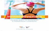 SWIMMING VICTORIA - vic.swimming.org.au Guidelines to Running a... · • Assistance available from Swimming Victoria • SSV Swimming rules and regulations • Safety and other considerations