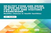 HEALTHY FOOD AND DRINK IN NSW HEALTH … · THE Healthy Food and Drink in NSW Health Facilities for Staff and Visitors Framework ... NSW Health Facilities for Staff and Visitors ...