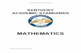 MATHEMATICS - Pennsylvania Department of …education.ky.gov/.../Kentucky_Academic_Standards_Mathematics.pdffocused and coherent in order to improve mathematics achievement in this
