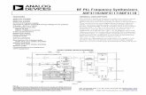 RF PLL Frequency Synthesizers ADF4116/ADF4117/ADF4118 · RF PLL Frequency Synthesizers ADF4116/ADF4117/ADF4118 Rev. D Information furnished by Analog Devices is believed to be accurate