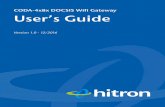 CODA-4x8x DOCSIS Wifi Gateway User’s Guide - Midco.com€¦ · 1111 Version 1.0, 11/2016. Copyright 2012 Hitron TechnologiesVersion 1.0, 11/2016. Copyright 2016 Hitron Technologies