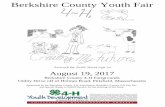 Berkshire County Youth Fair - Center for Agriculture, Food … ·  · 2017-07-10Berkshire County Youth Fair Artwork by: Faith Motta (age 12) ... PREMIUM BOOK LAYOUT ... Do not count
