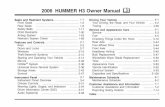 2006 HUMMER H3 Owner Manual M - General Motors   System ... Service and Appearance Care..... 5-1 Service ... 2006 HUMMER H3 Owner Manual M. GENERAL MOTORS, GM,