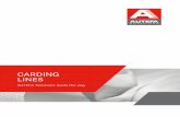 CARDING LINES - AUTEFA · AUTEFA Solutions creates innovative technological concepts for nonwoven products by utilizing the skills and practical ... leads the way to advanced carding