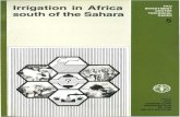 Irrigation in Africa south of the sahara · irrigation in africa south of the sahara a study, with particular reference to investment for food production table of contents