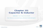 Chapter 10: Capacitor & Inductor - Faculty Server …faculty.uml.edu/JeanFrancois_Millithaler/FunElec...Variable capacitors typically have small capacitance values and are usually