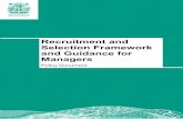 Recruitment and Selection Framework and … and Selection Framework and Guidance for Managers ROCHDALE BOROUGH COUNCIL RECRUITMENT AND SELECTION FRAMEWORK AND GUIDANCE FOR MANAGERS