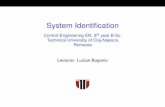 System Identification - Control Engineering EN, 3rd year B ...busoniu.net/teaching/sysid2017/sysid17en_part6_handout.pdf · Technical University of Cluj-Napoca Romania ... PRBS can