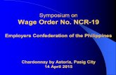 Employers Confederation of the Philippinesecop.org.ph/downloads/presentations/2015/Wage-Order/… ·  · 2017-01-27Employers Confederation of the Philippines Chardonnay by Astoria,