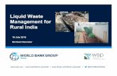 Liquid Waste Management for Rural India - swachh MP LWM ppt... · Liquid Waste Management for Rural India 16 July 2016 ... Technological Options at a Glance Grey Water (A) Management