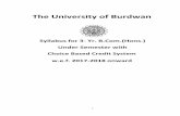 The University of Burdwan€¦ · The University of Burdwan . ... Accounting for Sale on Approval Sectional and Self balancing ledger 5 Lectures . ... Difference between cost accounting
