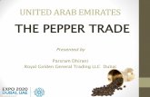 THE PEPPER TRADE - Commodity India · Royal Golden General Trading LLC Dubai . ... •Pine Seed •Raisins . UNITED ARAB EMIRATES ... •Food Agro – Tanzania .