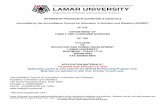INTERNSHIP PROGRAM IN NUTRITION & DIETETICS IN … · 2 Introduction The Internship Program in Nutrition & Dietetics (IP) at Lamar University (LU) is accredited by the Accreditation