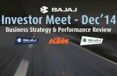 Bajaj Auto Investor Meet - Bajaj Auto- Latest Bikes, · Hero M&M Maruti TVS ... Our Business Model Exports 46% EBITDA Margin >20% CV 11% EBITDA Margin ... Bajaj Auto Investor Meet