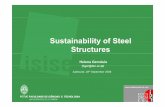 Sustainability of SteelSustainability of Steel … of SteelSustainability of Steel Structures Helena Gervásio (hger@dec uc pt)(hger@dec.uc.pt) Aalesund, 18th September 2008