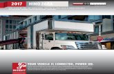 2017 HINO268A - hino-dealers.com · 2017 hino268a gvw: 25,950 lbs. bbc: 108” engine model: hino j08e-vb 260hp 660 lb-ft torque (available) key vocations: moving, pick-up and delivery,