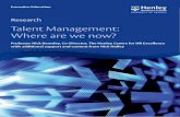 2014 - Talent Management: Where are we now? - Amazon S3 · Talent Management: Where are we now? ... Accenture UK UBS United Nations Office for Project Services ITV Unicredit Johnson