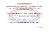 BID EVALUATION REPORT - Ministry of Public Works and … 2012/CW3 Bid... · Bid Evaluation Report MAINTENANCE OF NATIONAL ROAD NO. 3 ... Bid Evaluation Report Keurt Construction Enterprise