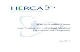 HERCA Position Paper Justification of Individual Medical ... Position Paper on... · understanding and application of the justification process as one ... Individual Medical Exposures