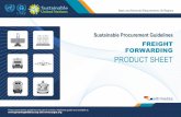 Sustainable Procurement Guidelines - Greening the Blue Sheet... · Sustainable Procurement Guidelines FREIGHT ... receiving a copy of any publication that uses this ... Evaluation
