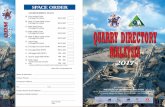 SPACE ORDER - Institute of Quarrying Malaysia leaflet 2017 (3).pdfMalaysia 2016, we are now introducing yet another issue of the Quarry Directory Malaysia 2017, a publication generic