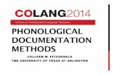 PHONOLOGICAL DOCUMENTATION METHODS · Nearly all iambic languages (weak-strong or right-headed) come from the Americas (Hayes 1995: 269). ... Syllable count judgments are key to determining